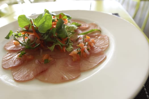 Restaurant menu. Dishes which give at restaurants. Salads, second courses, pizza and other.