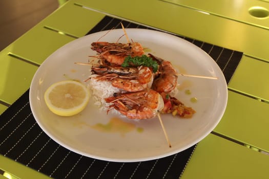 Restaurant menu. Dishes which give at restaurants. Salads, second courses, pizza and other.