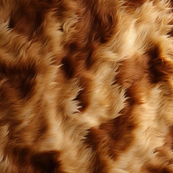 Bold Cow fur banner. Nature leather. Generate Ai