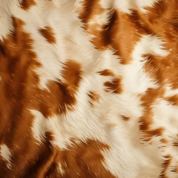 Rustic Cow fur banner. Nature leather. Generate Ai