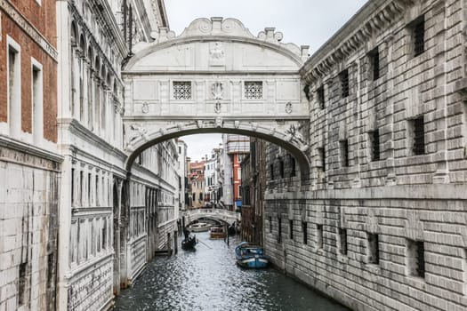 Venice, Italy - May 29, 2016: Venice in Italy, the architecture of the city, Venice is a popular tourist destination of Europe.