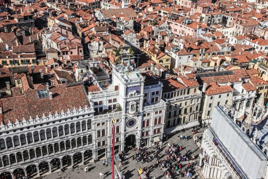 Venice, Italy - May 29, 2016: Venice in Italy, the architecture of the city, Venice is a popular tourist destination of Europe.
