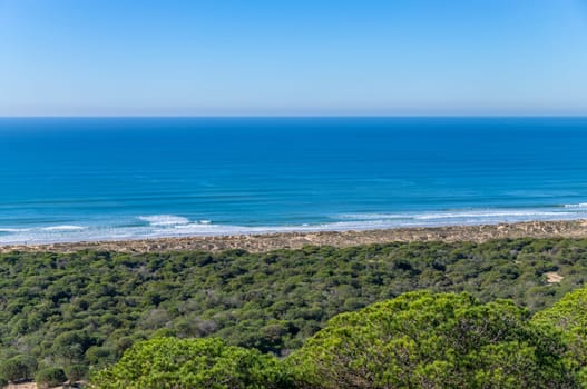 Looking towards the Costa Caparica in Portugal.