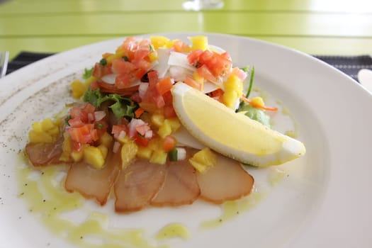 Restaurant menu. Dishes which give at restaurants. Salads, second courses, pizza and other.