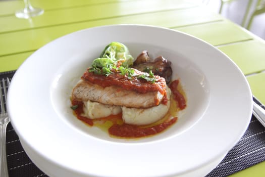 Restaurant menu. Dishes which give at restaurants. Salads, second courses, pizza and other.