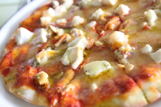 Tasty pizza. Restaurant menu. Dishes which give at restaurants