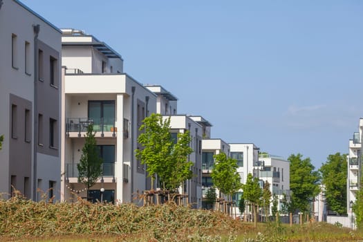 Modern apartment buildings, Warnemünde, Rostock, Mecklenburg-Vorpommern, Germany, Europe
