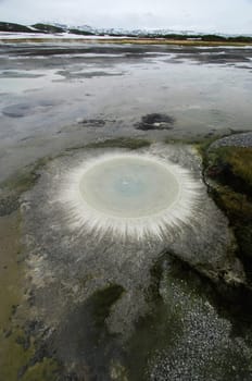 Nature of Kamchatka, Mud volcanoes and steam geysers in Kamchatka.