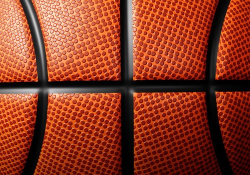 Basketball closeup with high quality