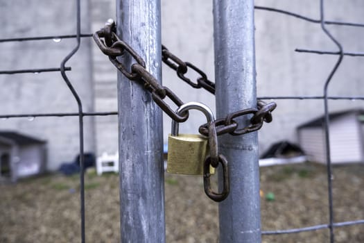 Detail of security measures, protection against theft and crime