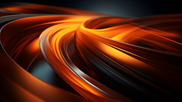 Abstract background of dark amber and black clean liquid forms. Neural network generated image. Not based on any actual pattern or scene.
