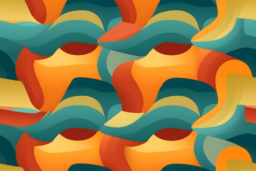 A cool seamless abstract doodle pattern inspired by 00s. Neural network generated in May 2023. Not based on any actual scene or pattern.