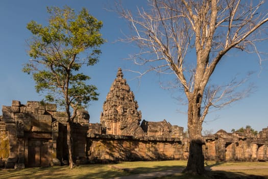 At the Hindu Khmer Empire temple complex of Phanom Rung in todays Buriram Province of Thailand