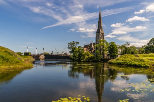 St. Alban's Church, an Anglican Church in Copenhagen at the northern end of the city centre close to the citadel Kastellet