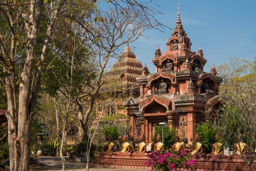 At Khao Phra Angkhan Temple. Located in Thailands province Buriram the temple was built on the former volcano Khao Loy. While neighbooring the famous Phanom Rung, it is much less visited.