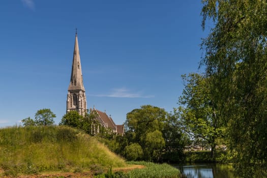 St. Alban's Church, an Anglican Church in Copenhagen at the northern end of the city centre close to the citadel Kastellet