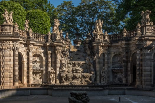 The Nymph's Bath at the Dresdner Zwinger lies hidden in the fortification wall and is considered to be one of Europe’s most beautiful Baroque water features.