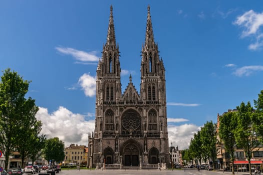 The neo-gothic Church of Saint Peter and Saint Paul in the city of Ostend in Belgium.