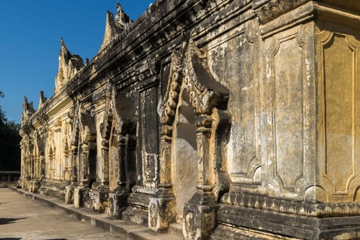 One of the buildings of Maha Aungmye Bonzan Monastery at Inwa nearby Mandalay City