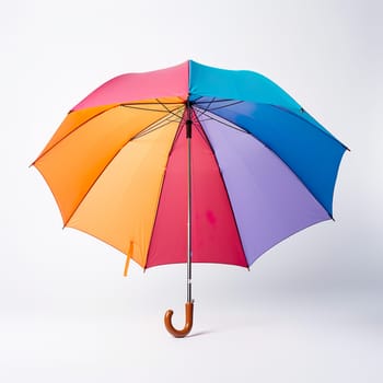 An umbrella on a white background generated by artificial intelligence