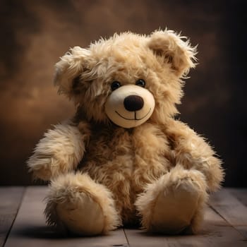A cute brown teddy bear generated by artificial intelligence