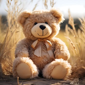 A cute brown teddy bear generated by artificial intelligence