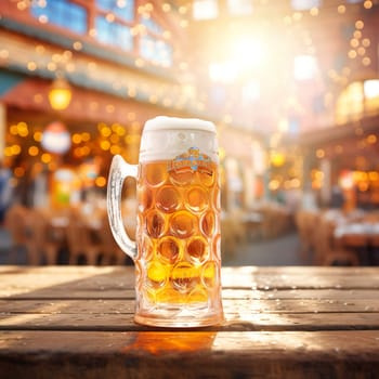 A beer mug with beer generated by artificial intelligence