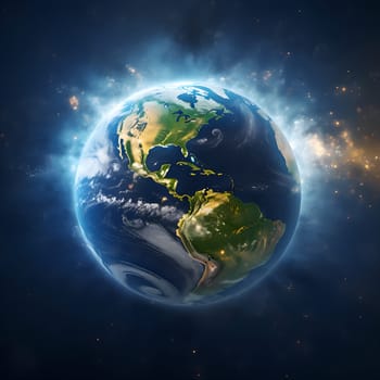 Photo of a globe generated by artificial intelligence