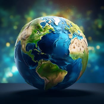 Photo of a globe generated by artificial intelligence