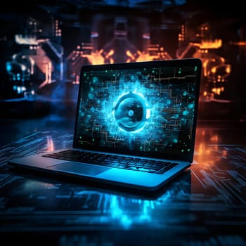 A symbolic image for cyber security generated by artificial intelligence