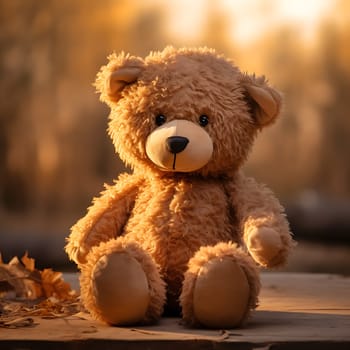 A cute brown teddy bear generated by artificial intelligence