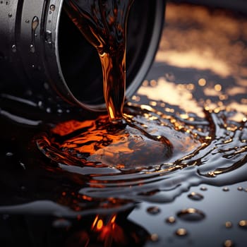 A symbolic photo on the subject of crude oil generated by artificial intelligence