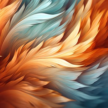A background with feathers generated by artificial intelligence