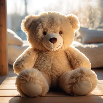 A cute brown teddy bear generated by artificial intelligence