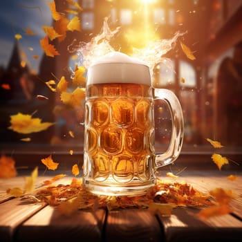 A beer mug with beer generated by artificial intelligence