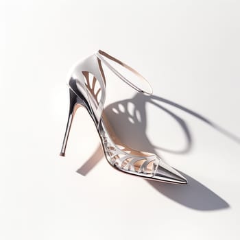 An elegant shoe with a high stiletto heel generated by artificial intelligence