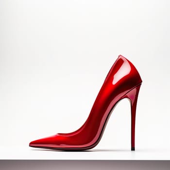 An elegant shoe with a high stiletto heel generated by artificial intelligence