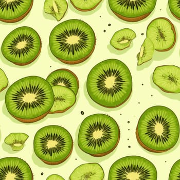 Intriguing Kiwi fruits pattern. Cooking agriculture. Generate Ai