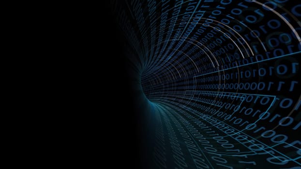 Driving Through Binary Data Tunnel ,Driving Through Binary Data Tunnel