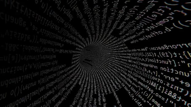 Driving Through Code Data Tunnel ,Driving Through Code Data Tunnel