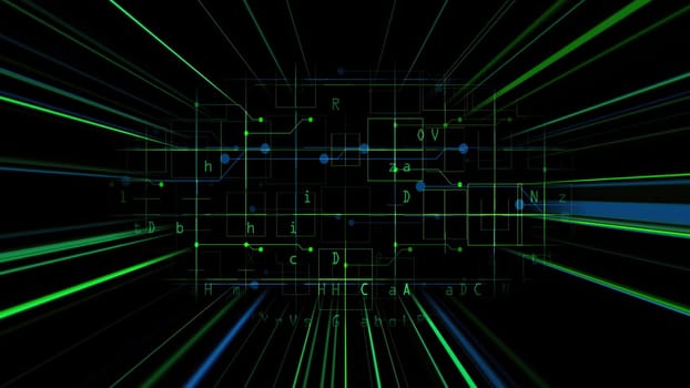 Code data with light rays concept,Code data with light rays concept