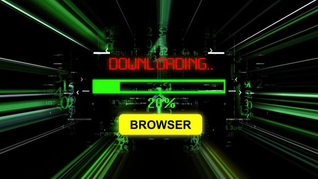 Browser download progress bar on the screen,Browser download progress bar on the screen