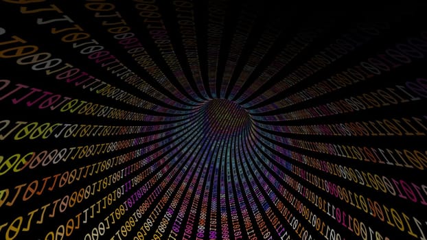 Driving Through Binary Data Tunnel ,Driving Through Binary Data Tunnel