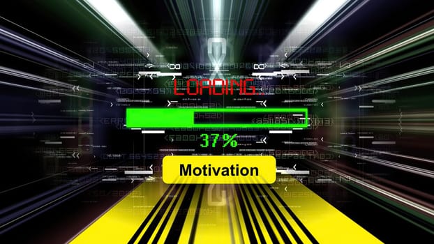 Motivation loading  progress bar on the screen,Motivation loading  progress bar on the screen
