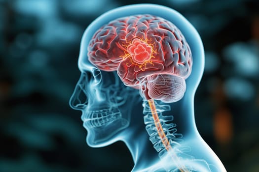 Brain tumor, cerebral vein thrombosis, Parkinson disease, mental disorder dementia, adhd, patient brain scan, MRI or CT