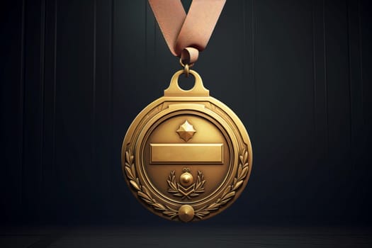 Medal achieve concept. Award champion. Generate Ai