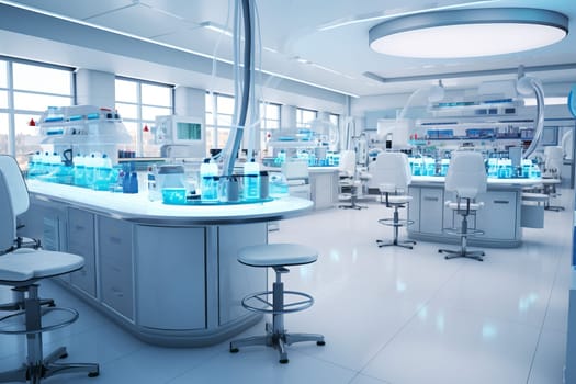 Efficient Medical modern lab. Science people. Generate Ai