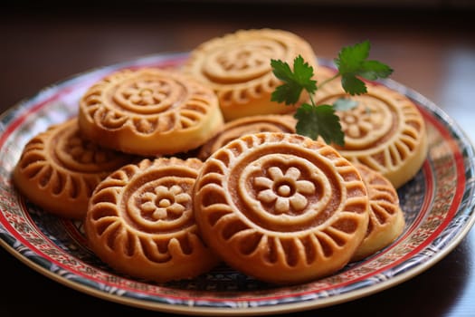 Festive Mexican pastry cooking. Homemade traditional bakery dessert recipe. Generate ai