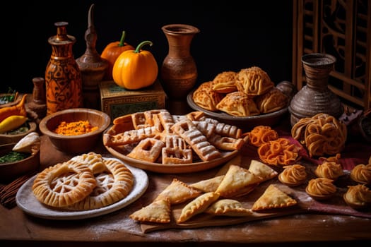 Mexican pastry cooking. Homemade traditional bakery dessert recipe. Generate ai