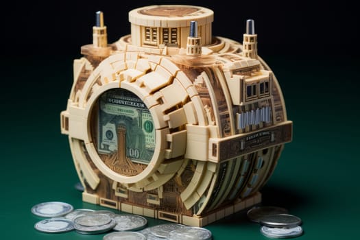Reliable Money security bank. Cyber money. Generate Ai